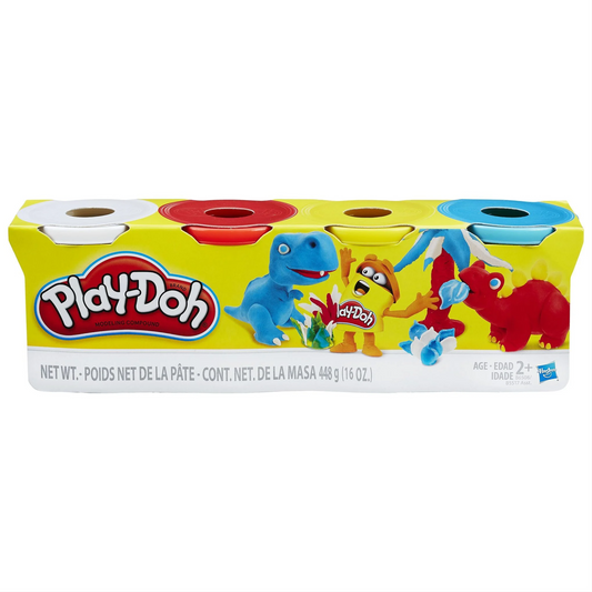 Play-Doh 4 Pack Tub Assorted Colours