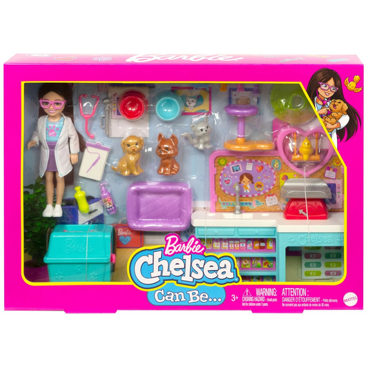 Barbie Chelsea Vet Centre Play Set