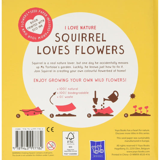 I Love Nature - Squirrel Loves Flowers - YOYO Books