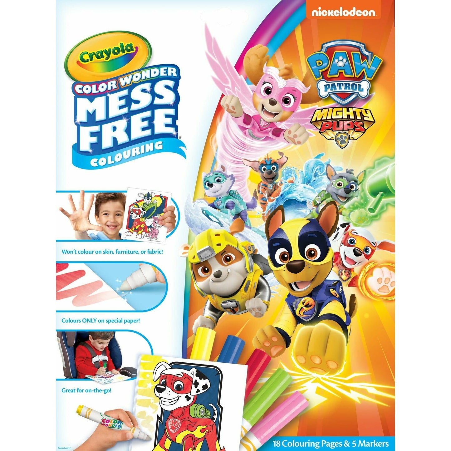Crayola Colour Wonder Mess Free Colouring: Paw Patrol Mighty Pups