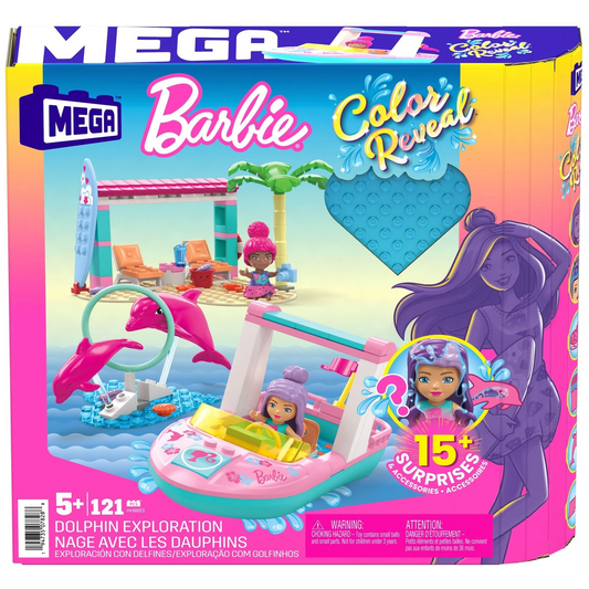 Mega Barbie Colour Reveal Dolphin Exploration