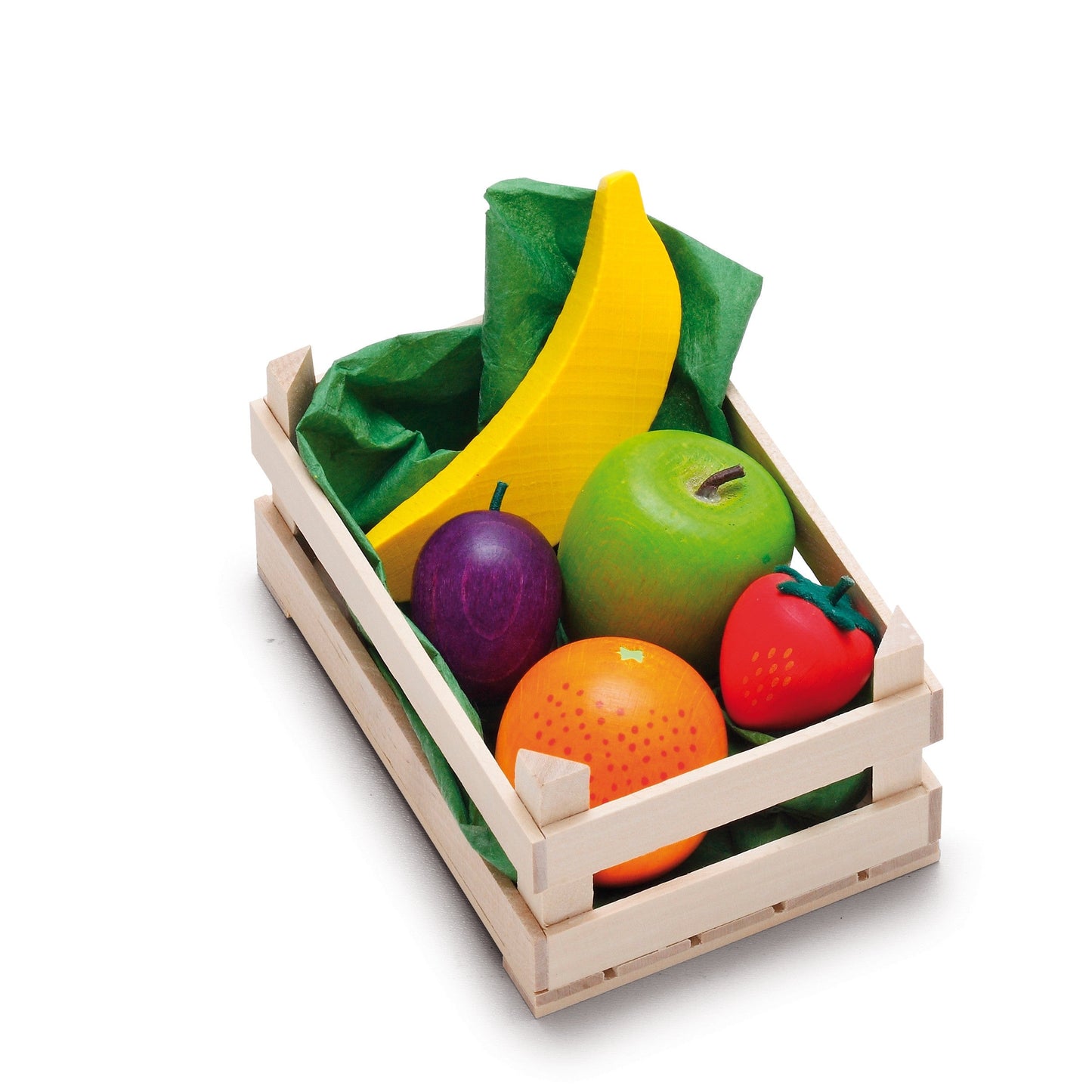 Erzi Small Assorted Fruit Crate - Wooden Play Food