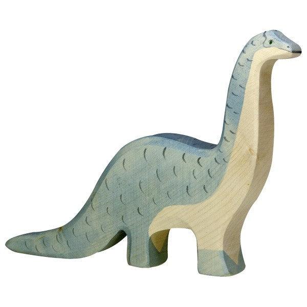 Holztiger Brontosaurus Wooden Figure