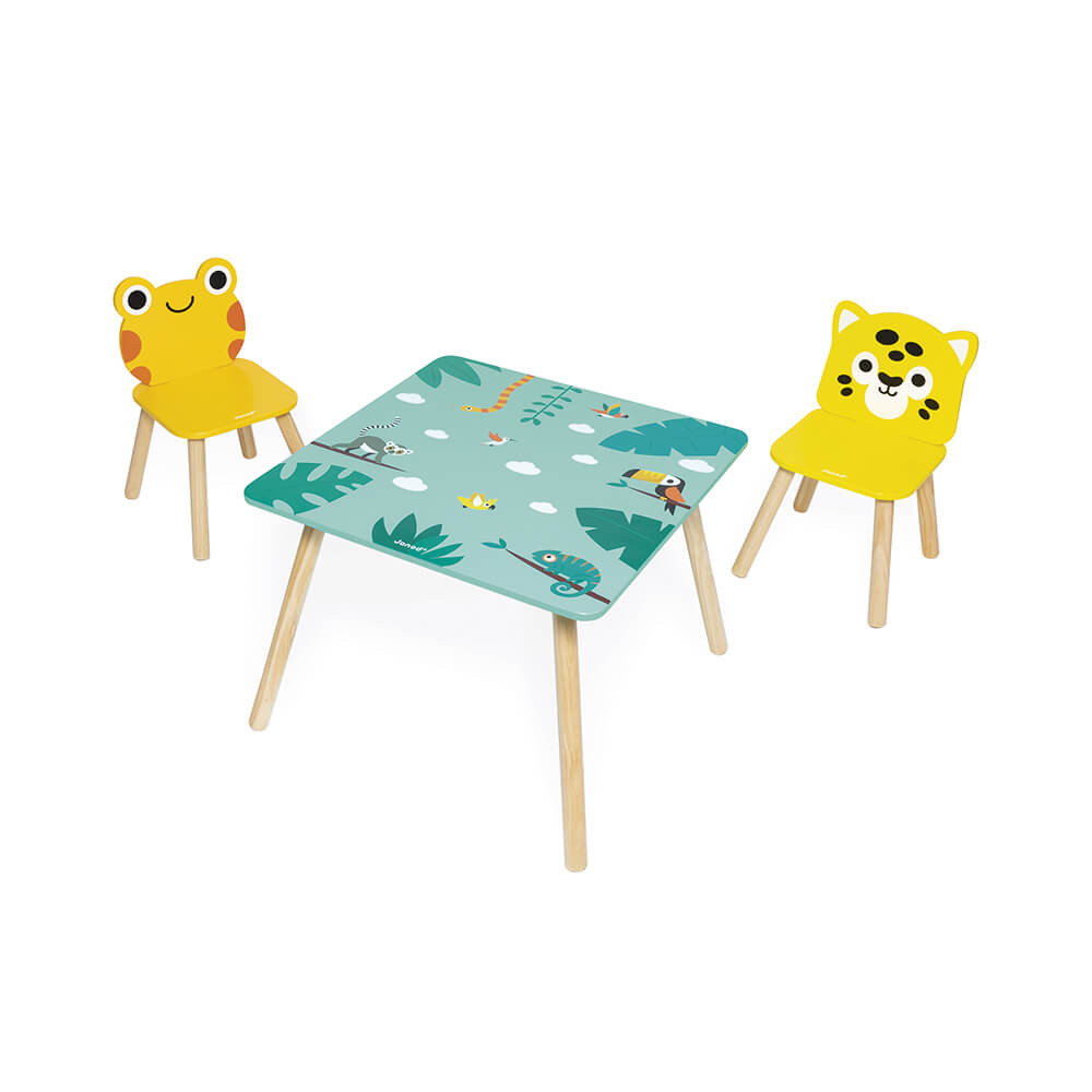 Janod Tropik - Tropical Furniture Table & Chairs Set