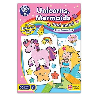 Orchard Toys Colouring Book - Unicorns Mermaids and More