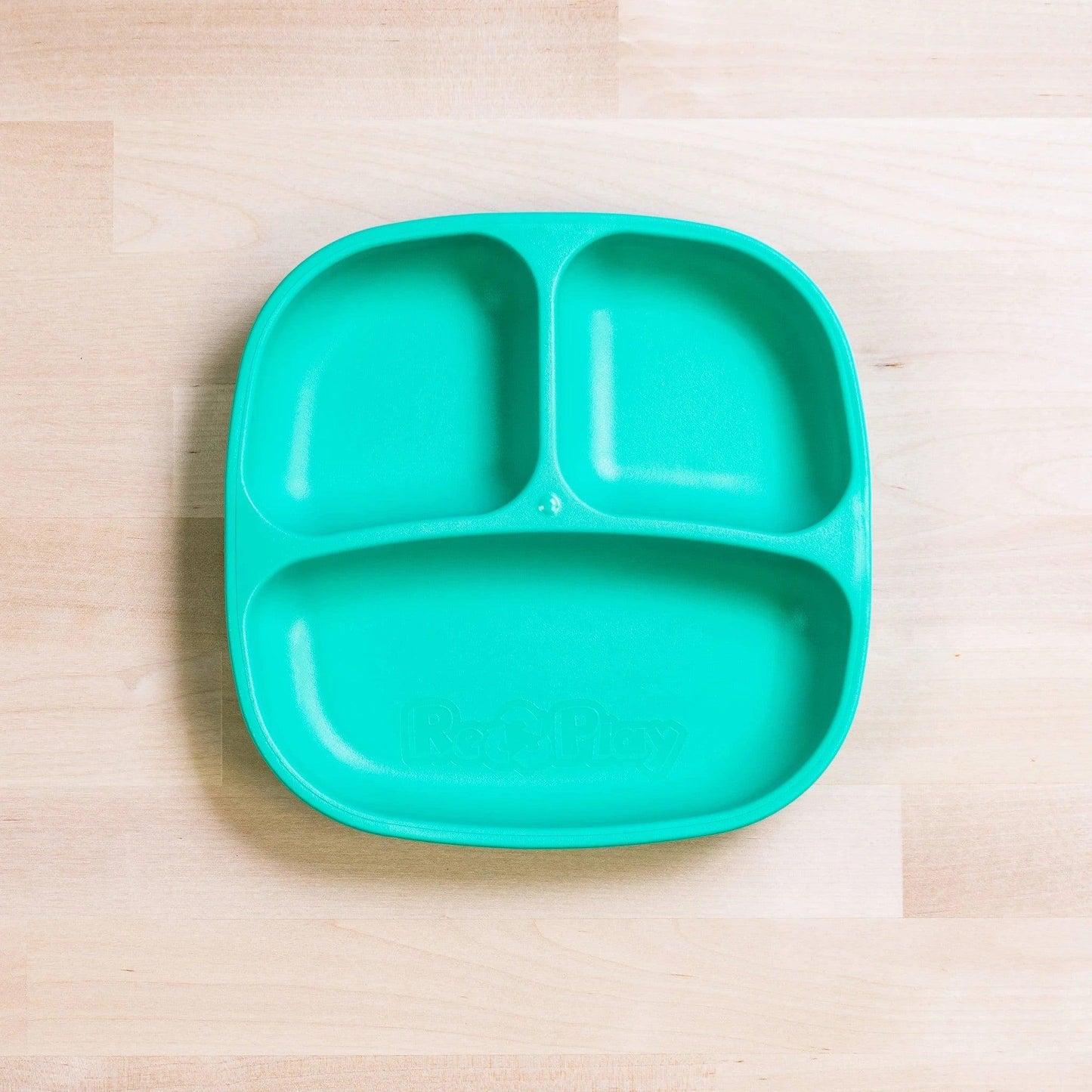 Re-Play Recycled Divided Plate - Aqua