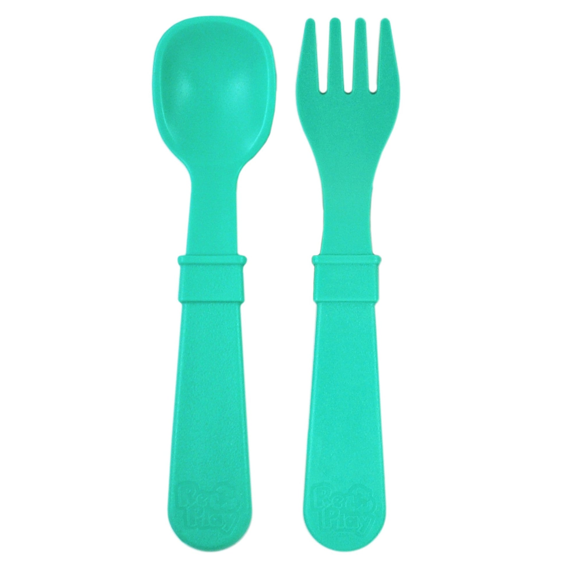 Re-play Recycled Fork and Spoon - Aqua