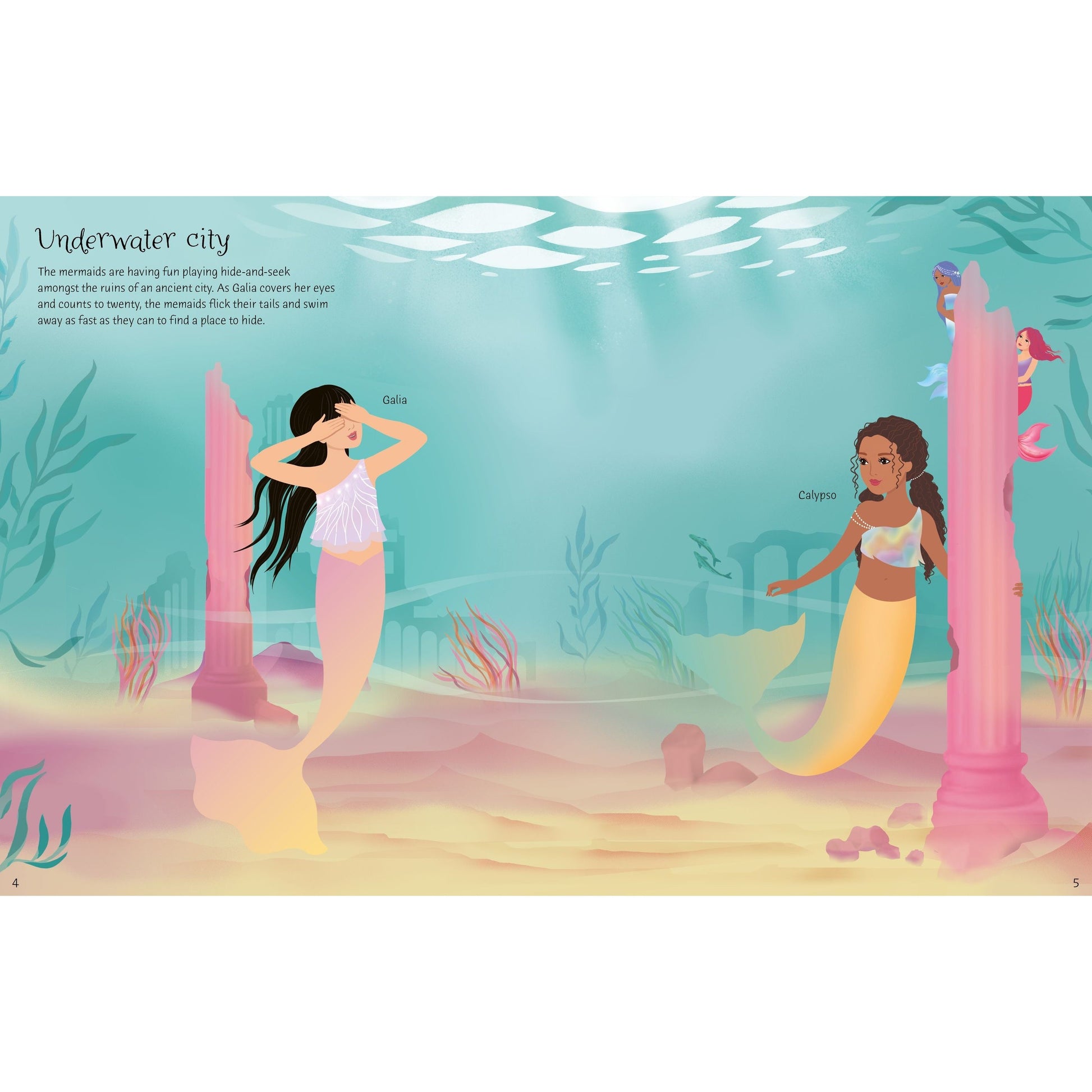 Sticker Dolly Dressing Mermaid Kingdom -Fiona Watt & Antonia Miller
