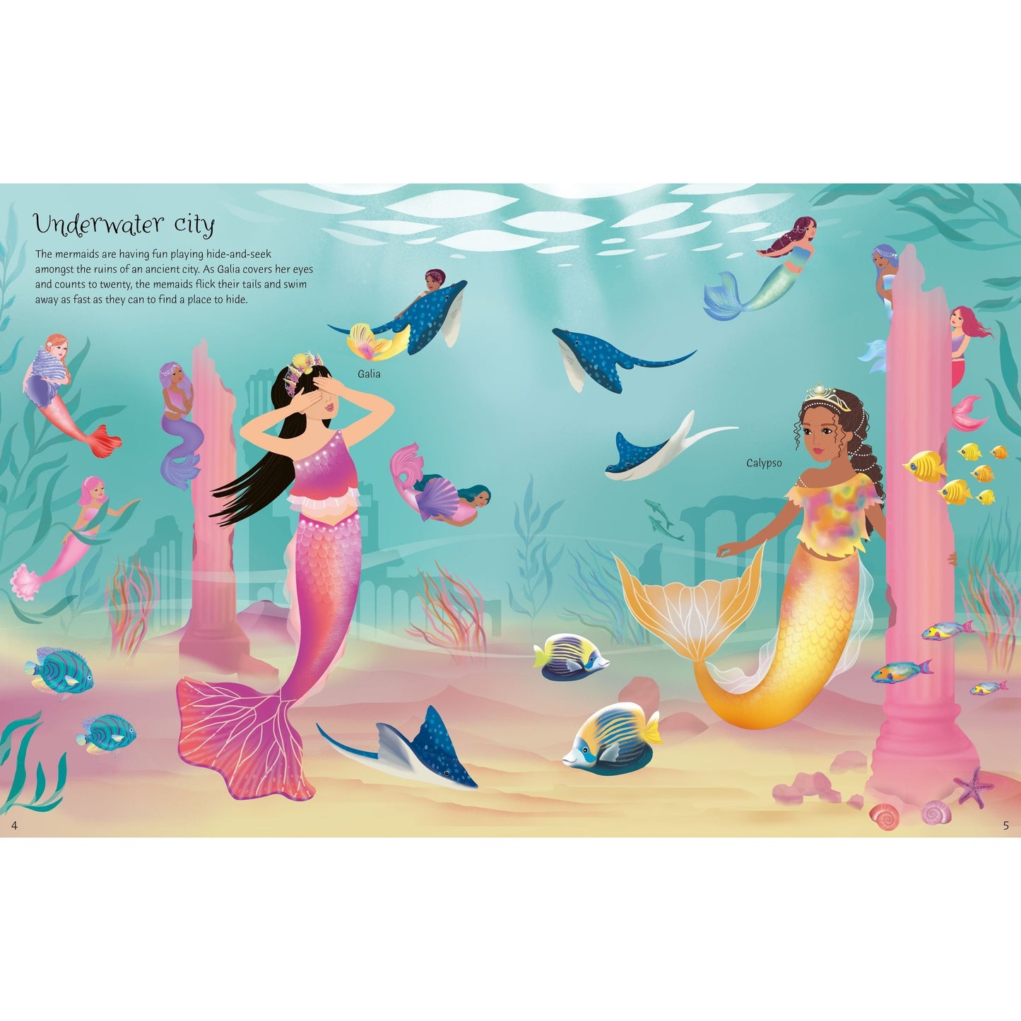 Sticker Dolly Dressing Mermaid Kingdom -Fiona Watt & Antonia Miller