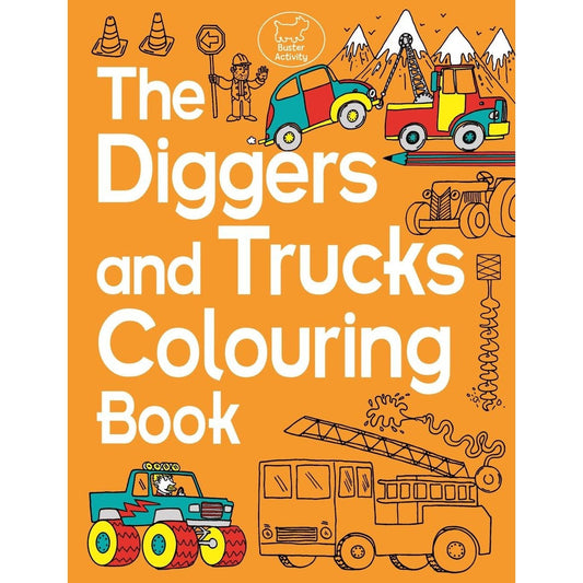 The Diggers and Trucks Colouring Book - Chris Dickason